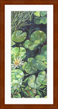 Load image into Gallery viewer, Lily Pond Botanical Fine Art Framed Giclée Print