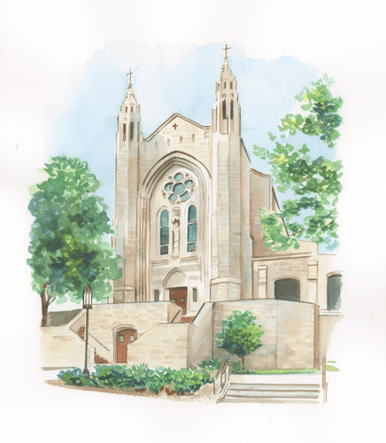 Christ the King Church Atlanta, GA Venue Portrait (Digital Download / Single Use Commercial License) - Melissa Rothman Portraiture