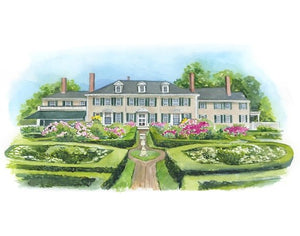 Hildene Estate Manchester, Vermont Fine Art Print Wall Art Venue Portrait - Melissa Rothman Portraiture