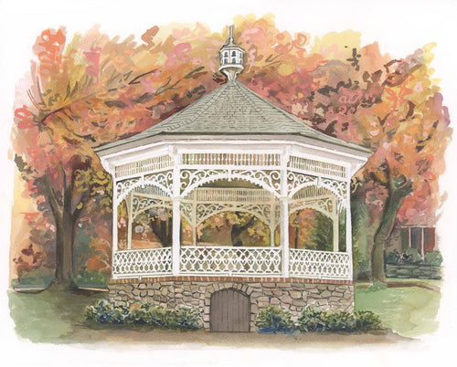 Peddler's Village Gazebo Portrait, New Hope, PA Fine Art Print - Melissa Rothman Portraiture